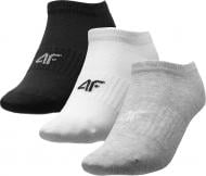 Носки 4F NOSDJ-JSOM500-27M+10S+20 р.36-38 черный/серый/белый 3 шт.