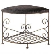 Подставка для обуви Метал Арт Вояж 450x450x450 мм черный/патина (28081/б)