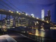 Картина LED Ночной Нью-Йорк, с элементами питания 40x30 см темно-синий Картина LED Ночной Нью-Йорк, с элементами питания 40x30 см темно-синий