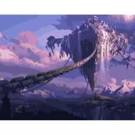 Набор для росписи по номерам Strateg Воздушный замок 40х50 см GS351