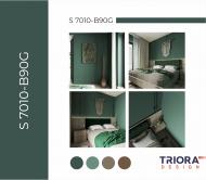 Краска латексная Triora TR-37 silk&baby шелковистый мат NCS S 7010-B90G 3 л