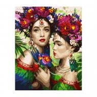 Картина за номерами Дівчата в яскравих вінках VA-2871 40х50 см Strateg Картина за номерами Дівчата в яскравих вінках VA-2871 40х50 см Strateg