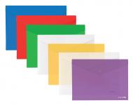 Папка-конверт А4 прозрачная на кнопке E31301 Economix Папка-конверт А4 прозрачная на кнопке E31301 Economix