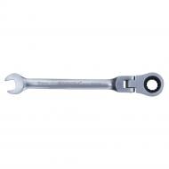 Ключ рожково-накидной Sigma трещоточный с шарниром 10 мм CrV satine 6022601