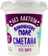 Сметана Волошкове поле безлактозная 15% 300гр Сметана Волошкове поле безлактозная 15% 300гр