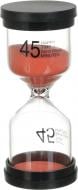 Часы песочные классический на 45 минут красный 5,5х13 см