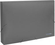 Папка-бокс пластиковая А4 на резинках 60 мм, фактура бриллиант дымчатая E31405-17 Economix