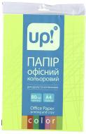 Папір офісний кольоровий UP! (Underprice) A4 80 г/м неон зелений 20 аркушів