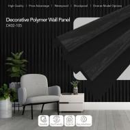 Реечная панель Walldeco полимерная 115x18x2900 мм черный (D402-105 )