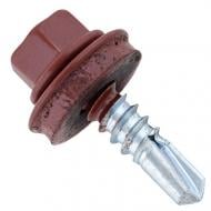 Саморіз покрівельний по металу 5,5x25 мм snapt 75 шт. RAL 3009 (50372)