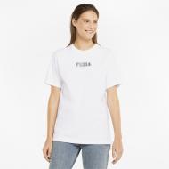 Футболка Puma Downtown Relaxed Graphic Tee 53357902 р.XL белый