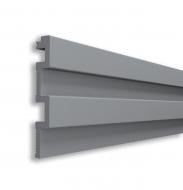 Реечная панель Walldeco полимерная 115x18x2900 мм светло-серый (D402-302 ) Реечная панель Walldeco полимерная 115x18x2900 мм светло-серый (D402-302 )