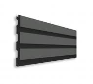 Реечная панель Walldeco полимерная 115x12x2900 мм серый (D404-107 )