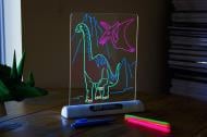 Доска для рисования с подсветкой 3D Динозавры