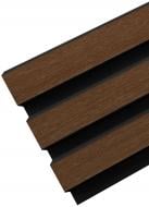 Реечная панель Walldeco полимерная 115x12x2900 мм дуб темный (D404-112 )