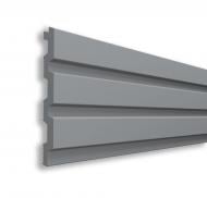 Реечная панель Walldeco полимерная 115x12x2900 мм светло-серый (D404-302 )