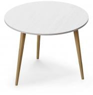 Стіл інтер'єрний SOFALINO Leche 600x600x450 мм бук/ білий (44018)