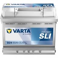 Аккумулятор автомобильный Varta Dynamic SLI D24 60Ah 540A 12V «+» справа (560408054)