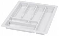 Лоток для столовых приборов Rejs PRO 430x490x45 мм фасад 500 мм пластиковый белый ТЕ13.2666.05.013