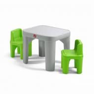 Комплект мебели детский Step 2 MIGHTY MY SIZE TABLE&CHAIRS зеленый/серый