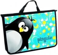 Портфель пластиковый А4 на молнии, на два отделения, Pinguix E31631-07 Economix