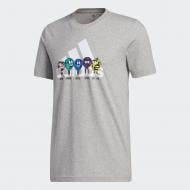 Футболка Adidas Lil Stripe Wall FJ4578 р.S серый