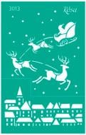Трафарет многоразовый самоклеящий №3013 серия Новый год 130х200 мм Rosa Talent
