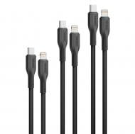 Кабель Promate CableKit-Ci USB-C to Lightning 27W Power Delivery 2 м black (cablekit-ci)