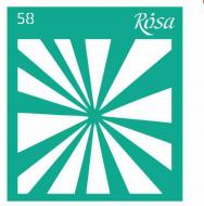 Трафарет многоразовый самоклеящий №58 серия Новый год 90х100 мм Rosa Talent