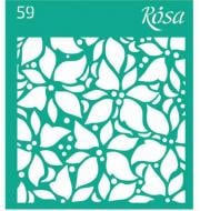 Трафарет многоразовый самоклеящий №59 серия Новый год 90х100 мм Rosa Talent