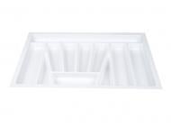 Лоток для столовых приборов Verso 730x430x40 мм фасад 800 мм пластиковый белый