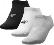 Носки 4F NOSDJ-JSOD500-27M+10S+20 р.36-38 черный/серый/белый 3 шт.