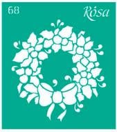 Трафарет многоразовый самоклеящий №68 серия Новый год 90х100 мм Rosa Talent