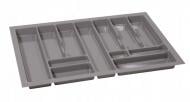 Лоток для столовых приборов Rejs PRO 730x490x45 мм фасад 800 мм пластиковый серый ТЕ13.2668.05.036