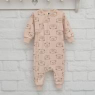 Комбинезон детский унисекс Blanka Мишка р.68-74 бежевый 110777