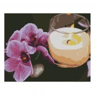 Картина стразами Орхидея и свеча FA40794 Strateg