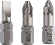 Набір біт Bosch Extra Hard 25 мм S1.0х5.5/PH2/PZ2 3 шт. 2607001766