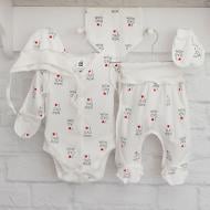 Комплект для новорожденных Blanka Люблю папу и маму белый р.50-56 110785