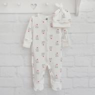 Комбинезон Blanka Люблю папу и маму белый р.50-56 110786