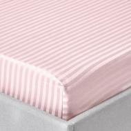 Простынь на резинке STRIPE 160x200 см розовый Zastelli