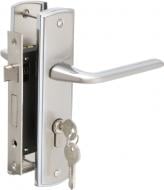 Замок врезной с ручками Titan PZ 62 мм никель