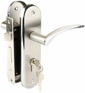 Замок врезной с ручками  Helen PZ 62 мм никель/