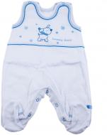 Комплект для новорожденных Міні распашонка ползунки чепчик белый с голубым 141110156