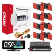 Парковочная система AMiO LED-GRAF 3D 8 датчиков черная 16,5 мм (03196)