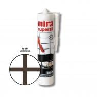 Герметик силіконовий Mira санітарний Supersil 147 шоколад 300 мл Герметик силіконовий Mira санітарний Supersil 147 шоколад 300 мл