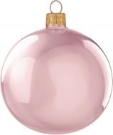 Шар стеклянный d80 однотонна 80 мм розовый