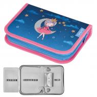 Пенал Standard Moon Lady 50032860M Herlitz блакитний із рожевим