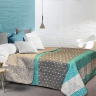 Покрывало STAR DOTS GREEN/GlaciGrey 200x210 см Zastelli серый