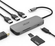 Док-станция Acer 7in1 Type C dongle silver (HP.DSCAB.008)