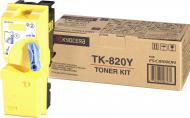 Тонер-картридж Kyocera TK-820Y 1T02HPAEU0 yellow